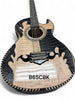 GUITAR BAJO QUINTO MICAS 3D  B65CBK CROCODILO NEGRO MATTE ADHESIVE