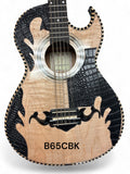 GUITAR BAJO QUINTO MICAS 3D  B65CBK CROCODILO NEGRO MATTE ADHESIVE