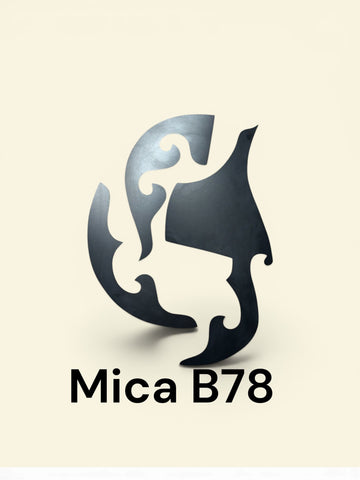 BAJO QUINTO MICA B78-BLK COLOR BLACK CON ADHESIVO