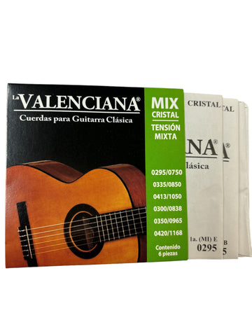 Valenciana Cuerdas STRINGS Cristal for classical guitar MIX