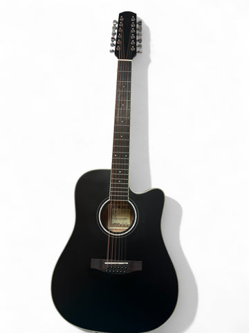 Don CORTEZ Guitar 12 Strings AE 301 -12 CEQ BLACK