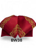Mariachi Bow Moño BW38RW  RED WINE WITH GOLD GRECAS COLOR ORO