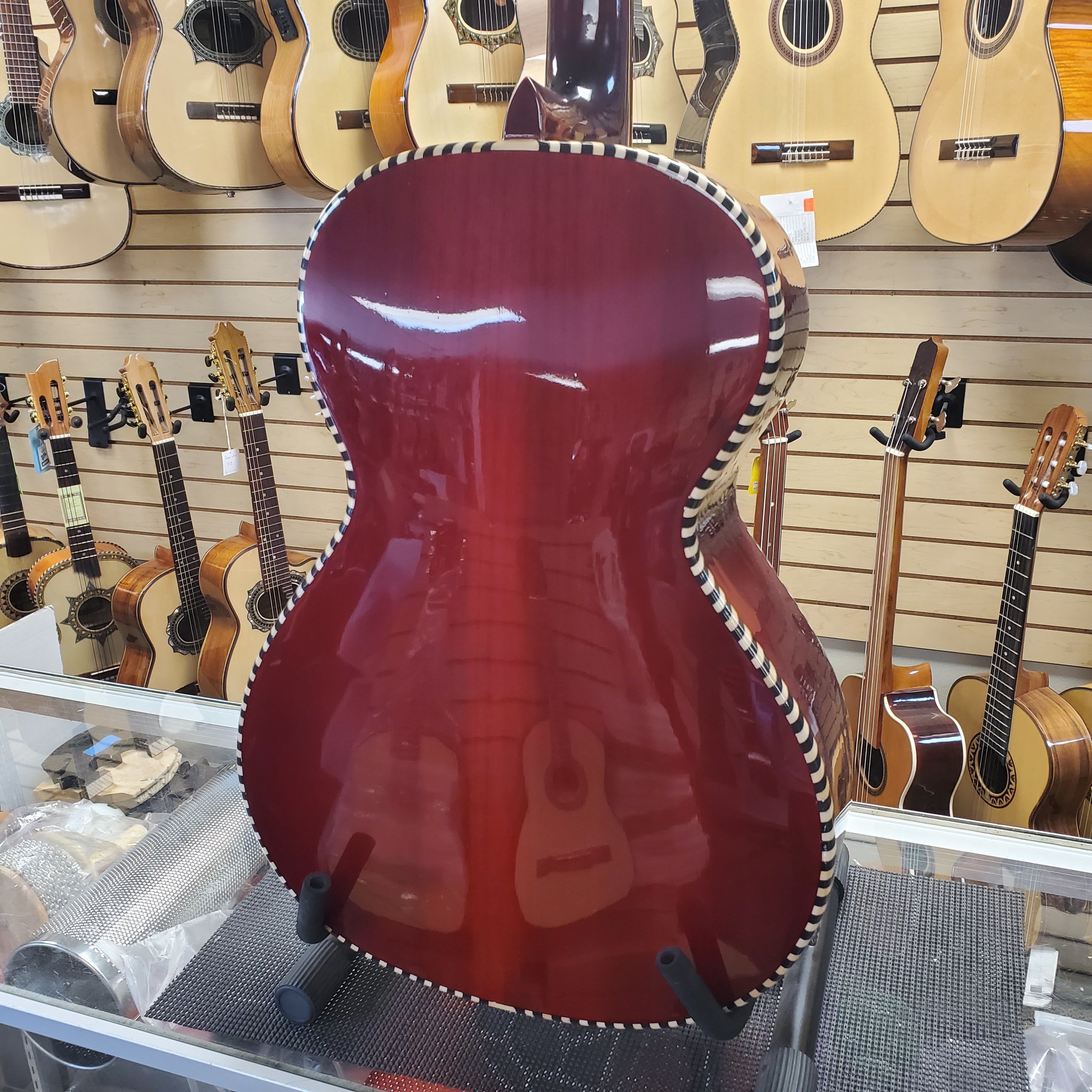 Red Bajo Quinto Don Cortez Camacho Rg62 Cedro Rojo Tag 258 Full Body