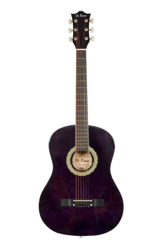 DE ROSA DK3810R-PL KIDS ACOUSTIC GUITAR OUTFIT PURPLE