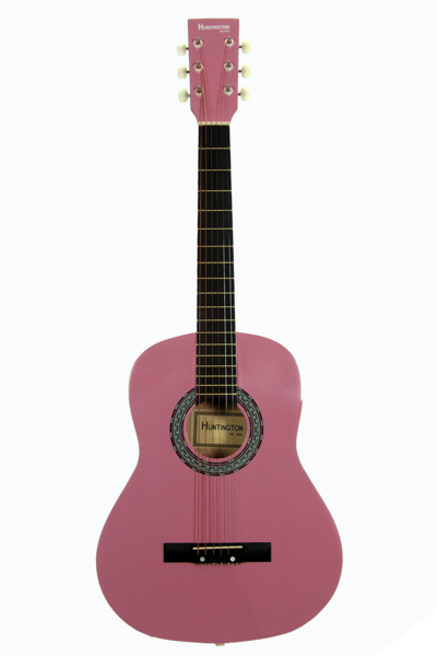HUNTINGTON GA36 PK KIDS 3 4 SCALE ACOUSTIC STEEL STRING GUITAR PINK