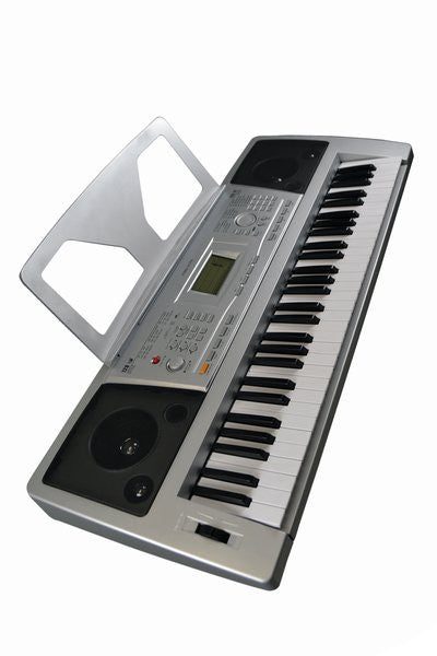 CIADAZ Piano eletrônico dobrável de 61 teclas Órgão eletrônico  multifuncional Teclado de piano sensível de 61 teclas com display LCD  Bateria