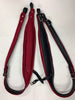 ACCORDION STRAPS NORTEÑO 3 RED AND  W/ BLACK LEATHER XL