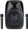 BLACKMORE PRO AUDIO BJP-15BT Portable Amplified 2-Way Loudspeaker with Microphones